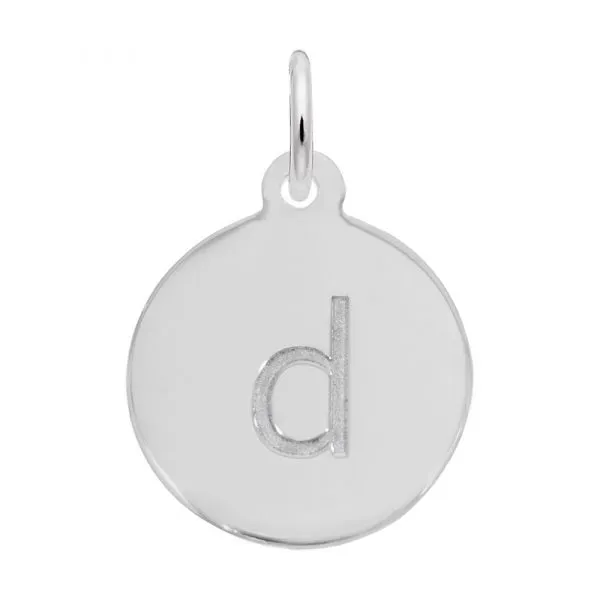 SS Petite Lower Case Block d Initial Charm Swede's Jewelers East Windsor, CT