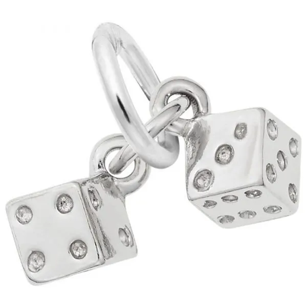Sterling Silver Dice Charm Swede's Jewelers East Windsor, CT