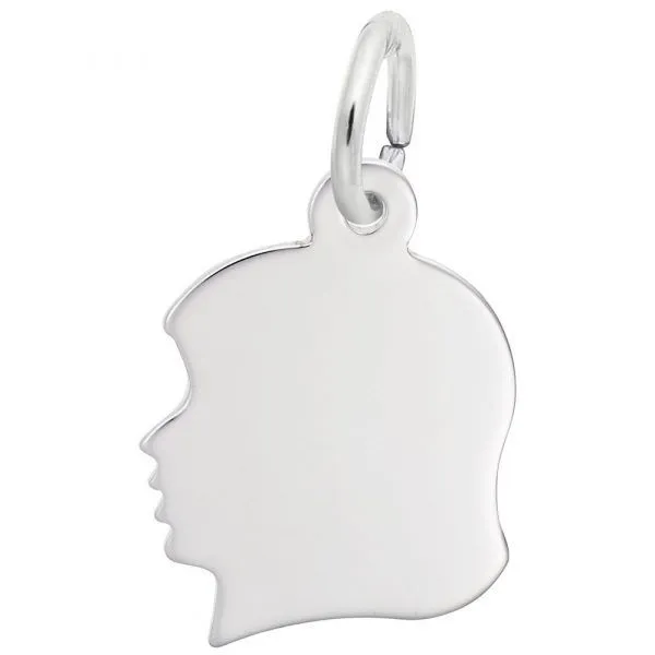 Sterling Silver Girls Head Swede's Jewelers East Windsor, CT