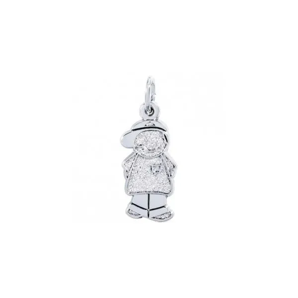 Sterling Silver Boy with Baseball Cap Charm Swede's Jewelers East Windsor, CT