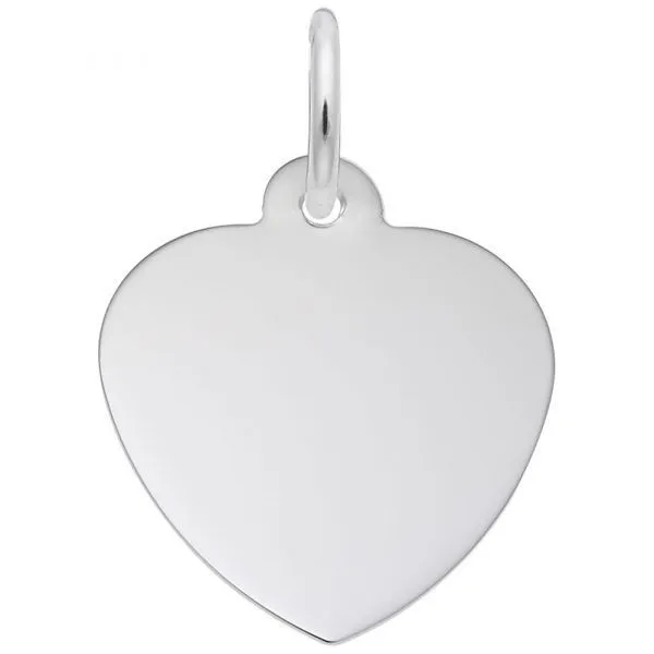 Sterling Silver Heart classic charm Swede's Jewelers East Windsor, CT