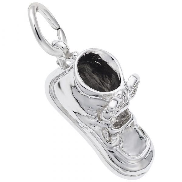Sterling Silver Baby Shoe Charm Swede's Jewelers East Windsor, CT