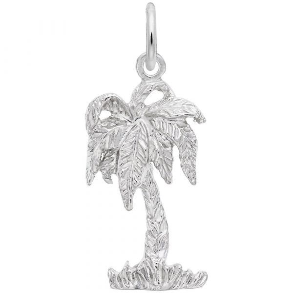Sterling Silver Palm Tree Charm Swede's Jewelers East Windsor, CT