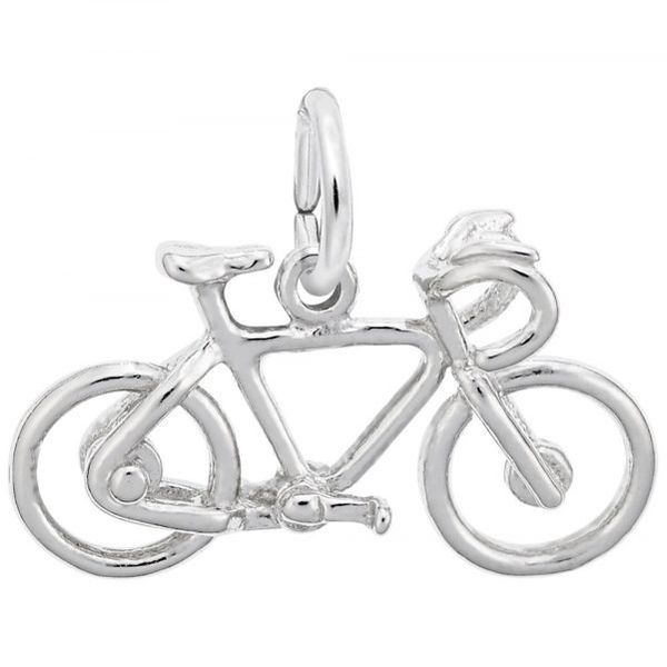 Sterling Silver Bicycle charm Swede's Jewelers East Windsor, CT
