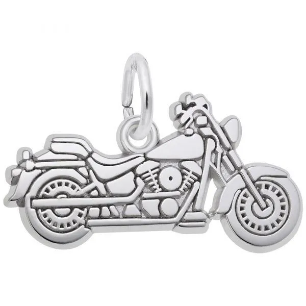 Sterling Silver Motocycle Charm Swede's Jewelers East Windsor, CT