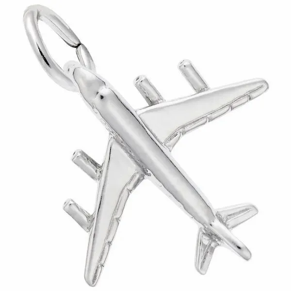 Sterling Silver Airplane charm Swede's Jewelers East Windsor, CT