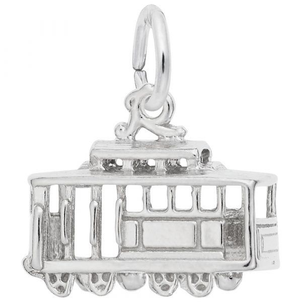 Sterling Silver Cable Car Charm Swede's Jewelers East Windsor, CT