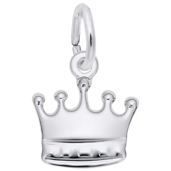 Sterling Silver Crown Charm Swede's Jewelers East Windsor, CT