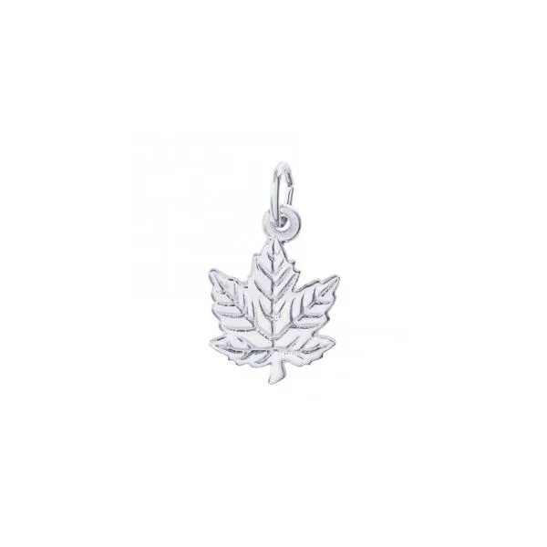 Sterling Silver Maple Leaf Charm Swede's Jewelers East Windsor, CT