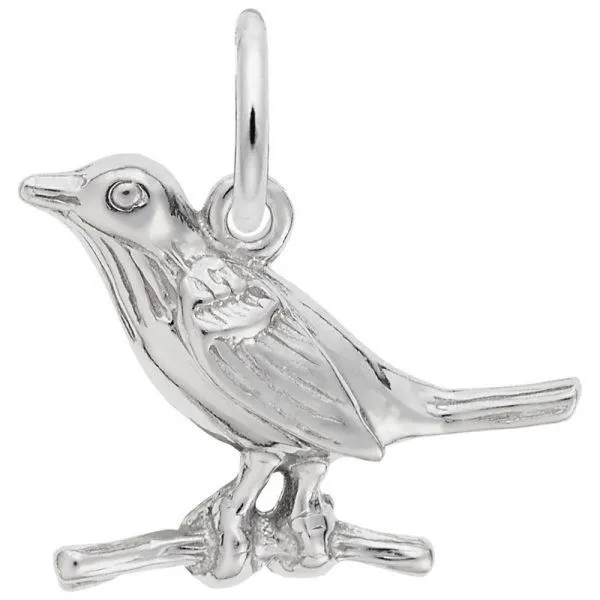 Sterling Silver Robin Charm Swede's Jewelers East Windsor, CT