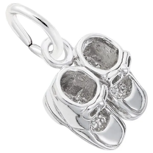 Sterling Silver Baby Shoe charm Swede's Jewelers East Windsor, CT