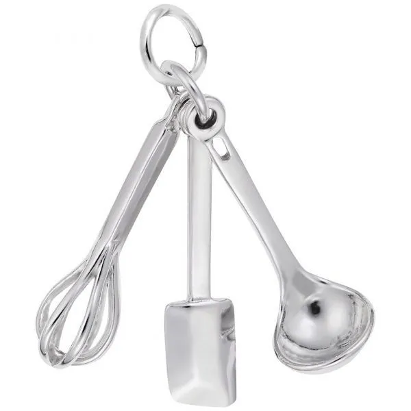 Sterling Silver Cooking Utensils charm Swede's Jewelers East Windsor, CT