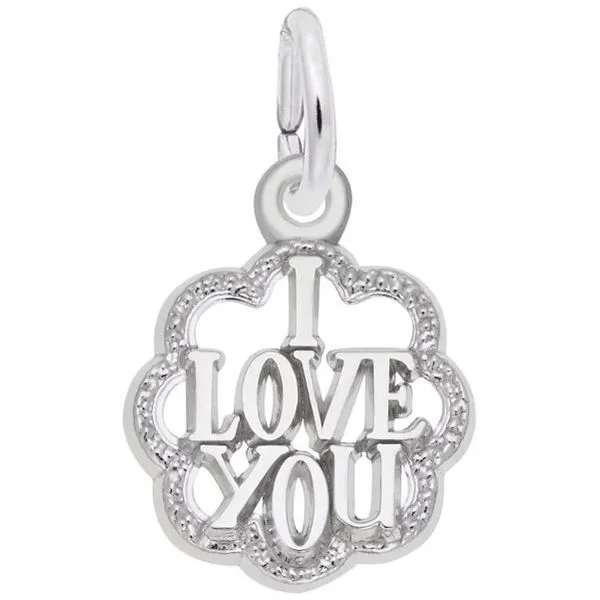 Sterling Silver I Love You charm Swede's Jewelers East Windsor, CT