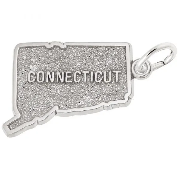 Sterling Silver Connecticut charm Swede's Jewelers East Windsor, CT