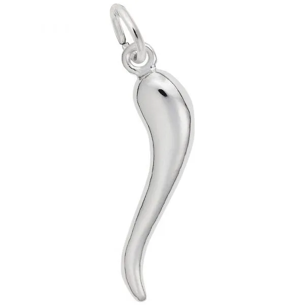 Sterling Silver Italian Horn Charm Swede's Jewelers East Windsor, CT