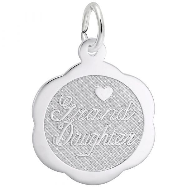 Sterling SIlver Granddaughter Charm Swede's Jewelers East Windsor, CT