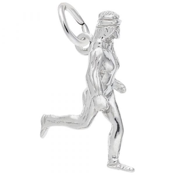Sterling Silver Female Jogger Charm Swede's Jewelers East Windsor, CT