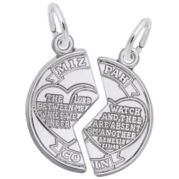 Sterling SilverMizpah Charm Swede's Jewelers East Windsor, CT