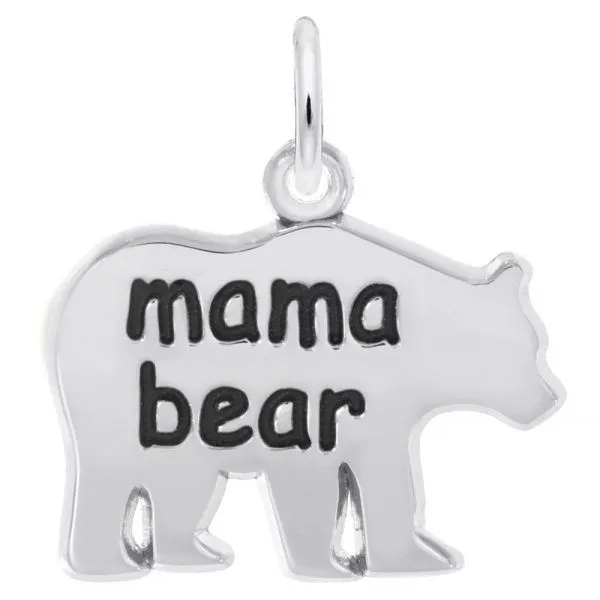 Sterling Silver Mama Bear Charm Swede's Jewelers East Windsor, CT