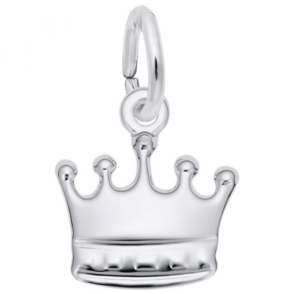 Sterling Silver Crown Charm Swede's Jewelers East Windsor, CT