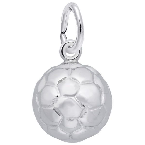 Sterling Silver Soccer Ball charm Swede's Jewelers East Windsor, CT