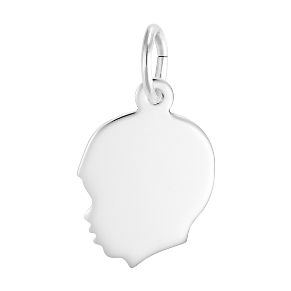 Sterling Silver Boy's Head Charm Swede's Jewelers East Windsor, CT