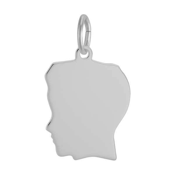 Sterling Silver Boy Head Charm Swede's Jewelers East Windsor, CT