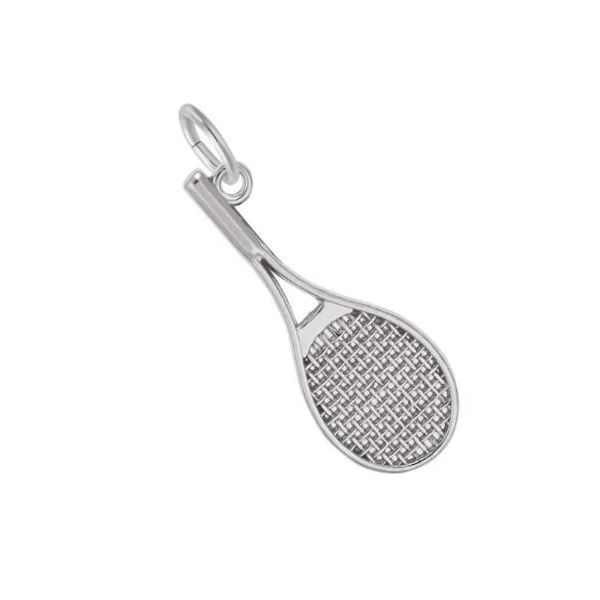 SterlingSilver Tennis Racquet Charm Swede's Jewelers East Windsor, CT