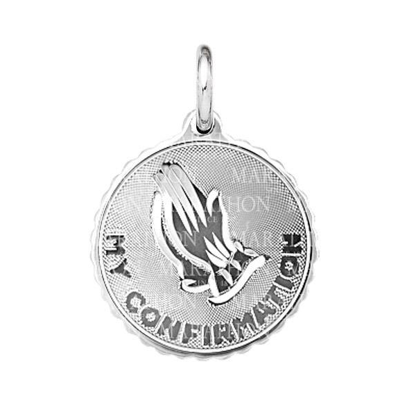 Sterling Silver Confirmation Medal on 18