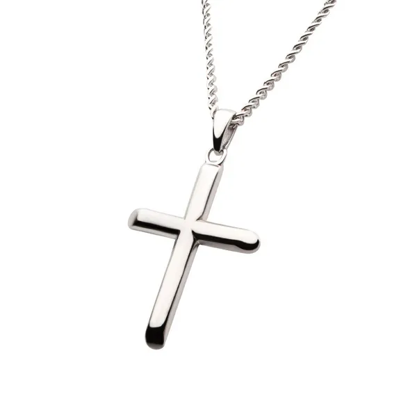 Sterling Silver Cross on 22