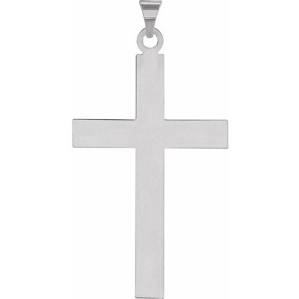 Sterling Silver Cross 37x18mm Swede's Jewelers East Windsor, CT