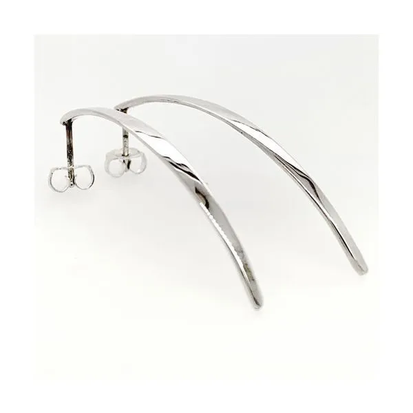 Kruskal Handcrafted Sterling Silver Earrings Swede's Jewelers East Windsor, CT