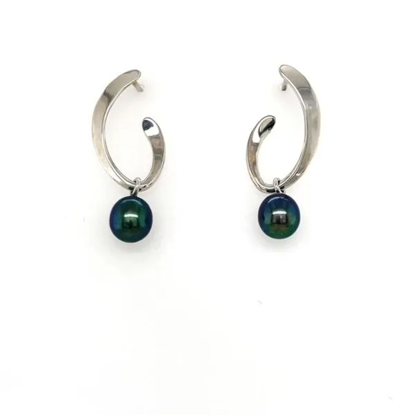 Drop Earrings With Fresh Water Pearls. Swede's Jewelers East Windsor, CT