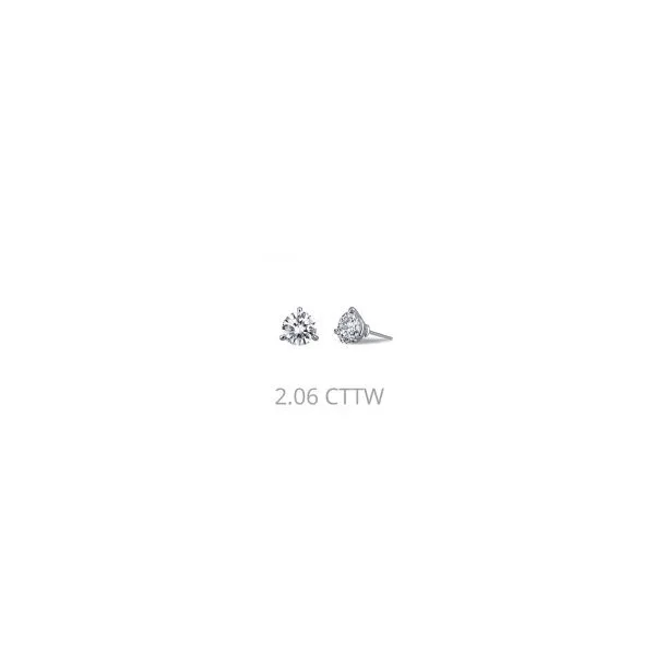 LaFonn Sterling Silver 2.06tw rd CZ Stud Earrings Swede's Jewelers East Windsor, CT
