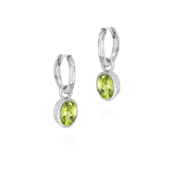 Sterling Silver Peridot Drop Earrings Swede's Jewelers East Windsor, CT
