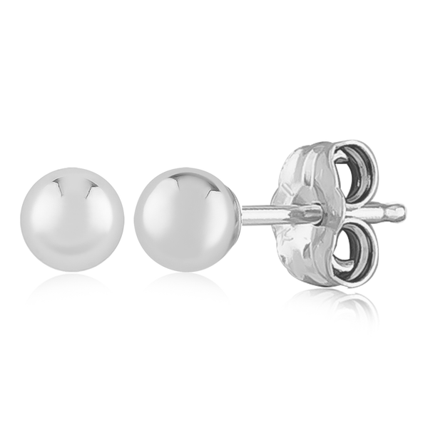 Carla Sterling Silver 4 mm Ball Stud Earrings Swede's Jewelers East Windsor, CT