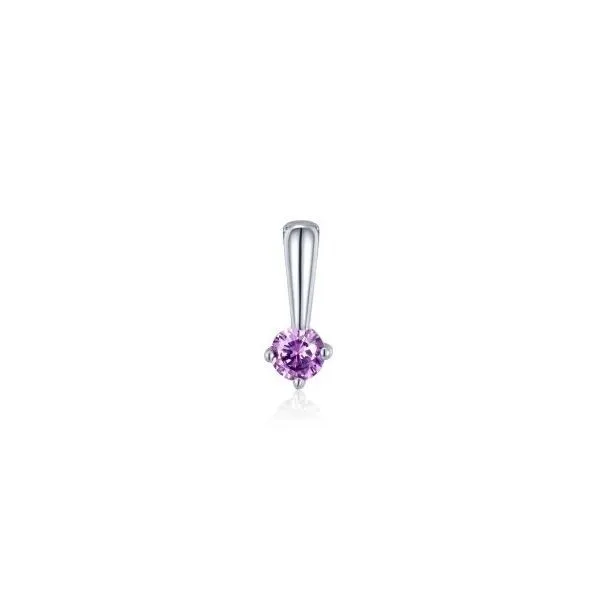 Sterling Silver Small Polished Simulated Alexandrite Birthstone Pendant Swede's Jewelers East Windsor, CT