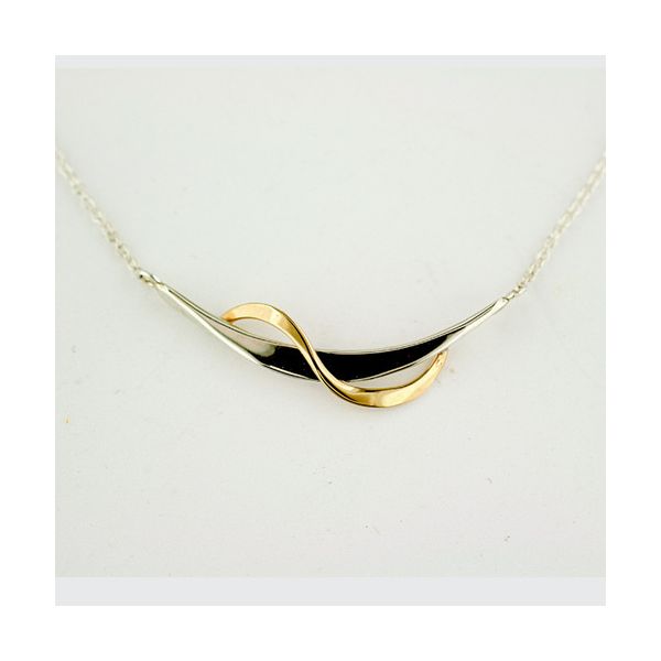 Tom Kruskal 14K/Sterling Silver Ribbon 18
