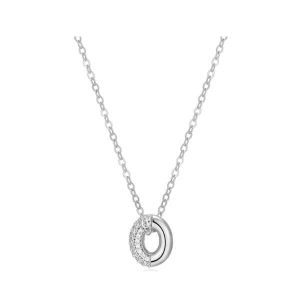 Sterling Silver Cubic Zirconia Necklace Swede's Jewelers East Windsor, CT