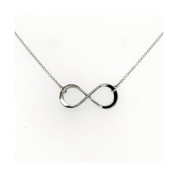 Tom Kruskal Sterling Silver Small Infinity Necklace Swede's Jewelers East Windsor, CT