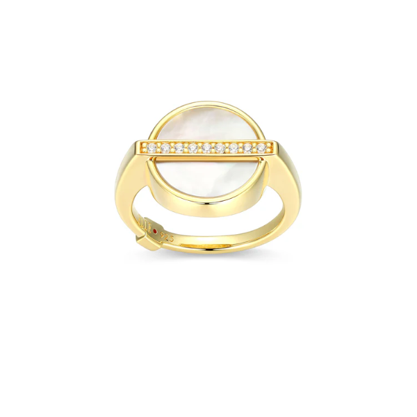 14K Gold Plated Lucency Mother of Pearl Ring Swede's Jewelers East Windsor, CT