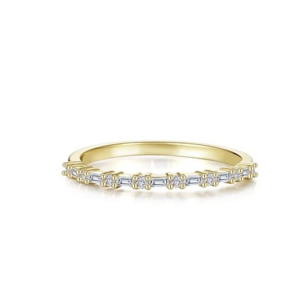 0.43 CTW Gold Plated Baquette Ring Size 6 Swede's Jewelers East Windsor, CT