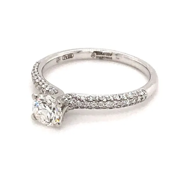 0.85ct Diamond Engagement Ring with 0.50ct Center Stone - 18K White Gold with Palladium Image 2 Taylors Jewellers Alliston, ON