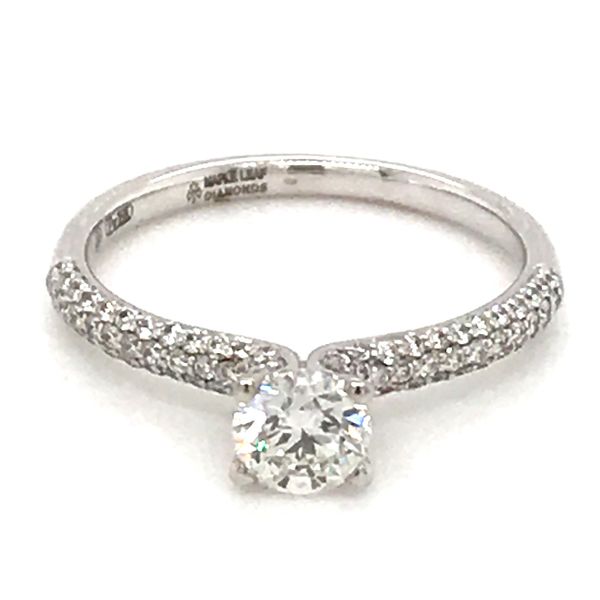 0.85ct Diamond Engagement Ring with 0.50ct Center Stone - 18K White Gold with Palladium Taylors Jewellers Alliston, ON