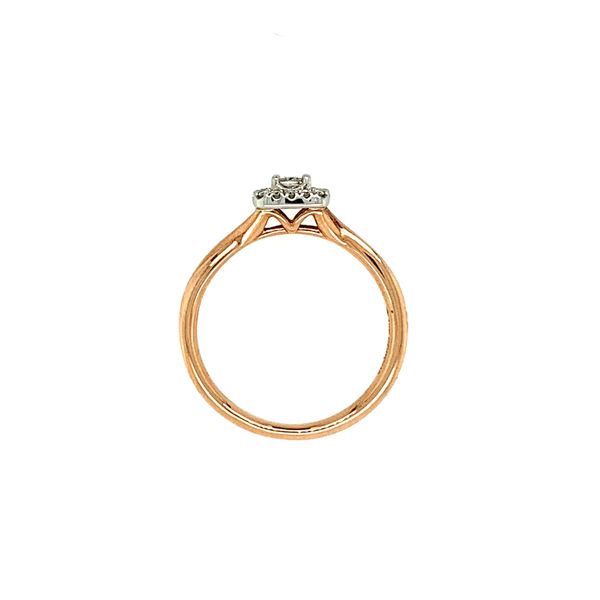 0.20CTW I AM CANADIAN Princess Diamond Engagement Ring in 10KT Rose & White Two-Tone Image 4 Taylors Jewellers Alliston, ON
