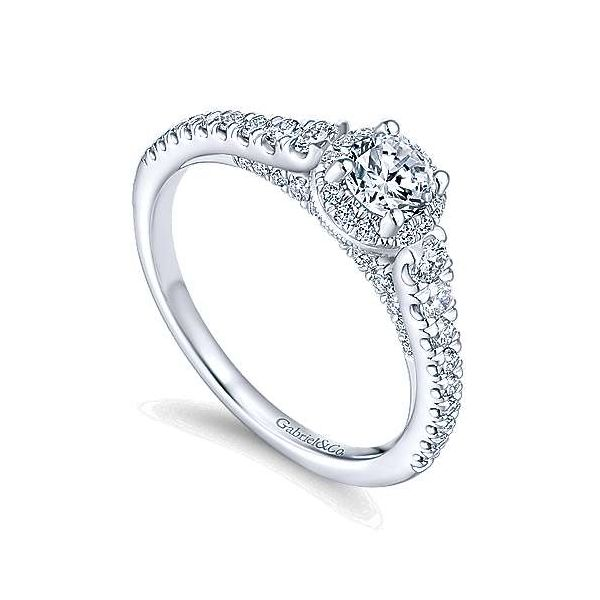 GABRIEL & CO ER914042R0W44 0.85TDW DIAMOND 14KT WHITE GOLD RING SIZE 6.5  FINAL SALE , SIZING NOT INCLUDED Image 2 Taylors Jewellers Alliston, ON