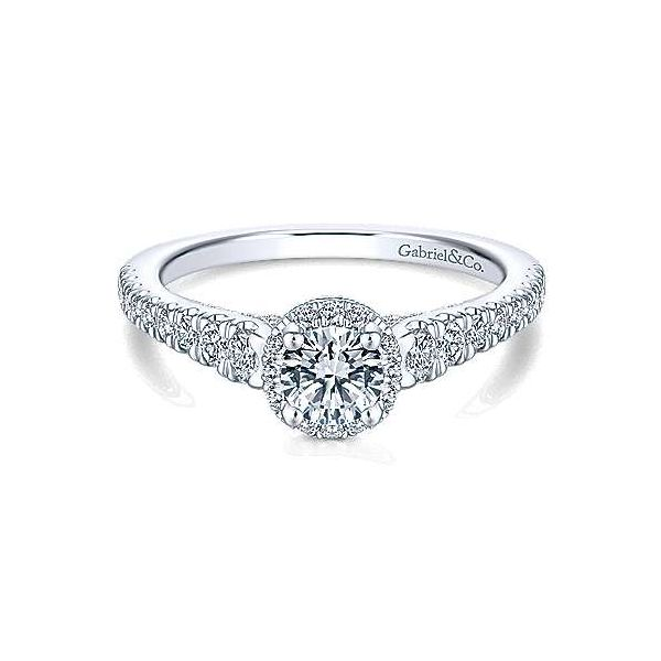 GABRIEL & CO ER914042R0W44 0.85TDW DIAMOND 14KT WHITE GOLD RING SIZE 6.5  FINAL SALE , SIZING NOT INCLUDED Taylors Jewellers Alliston, ON