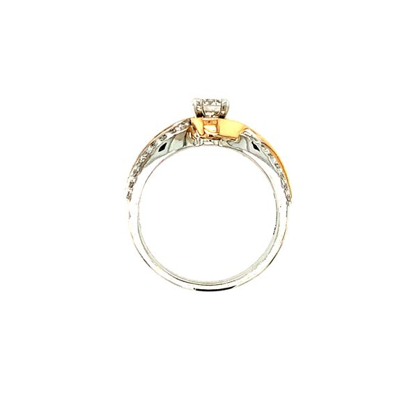 0.66CT CENTER DIAMOND 18KT WHITE GOLD WITH PALLADIUM & ROSE GOLD RING Image 4 Taylors Jewellers Alliston, ON