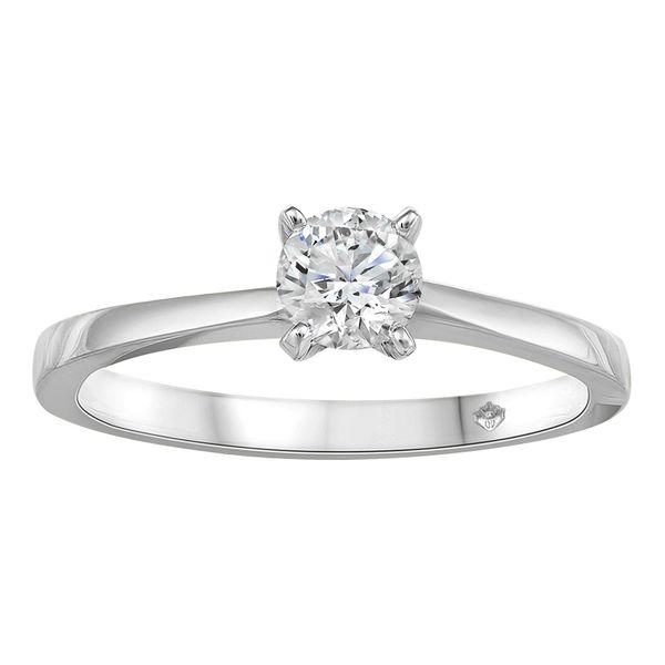 Fire and Ice Solitaire 14K White Gold .25ct Engagement Ring Taylors Jewellers Alliston, ON