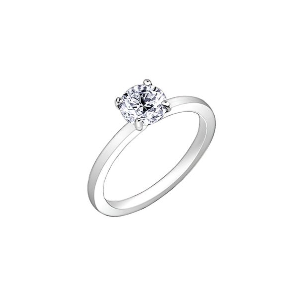Elegant 14KT White Gold Diamond Solitaire Engagement Ring - 0.70 CT Image 2 Taylors Jewellers Alliston, ON